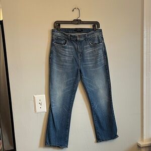 J Brand cropped size 29 Rival zippered from denim jeans
